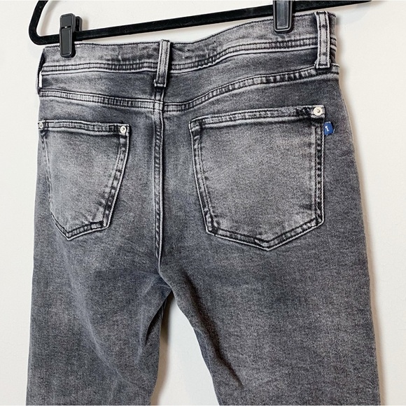 Anthro Pilcro Slim Boyfriend Distressed Black Jeans - Picture 12 of 15